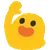 An animated gif of a yellow blob
        waving at you.